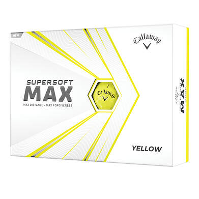 Callaway Supersoft Max 21 Yellow Golf Balls